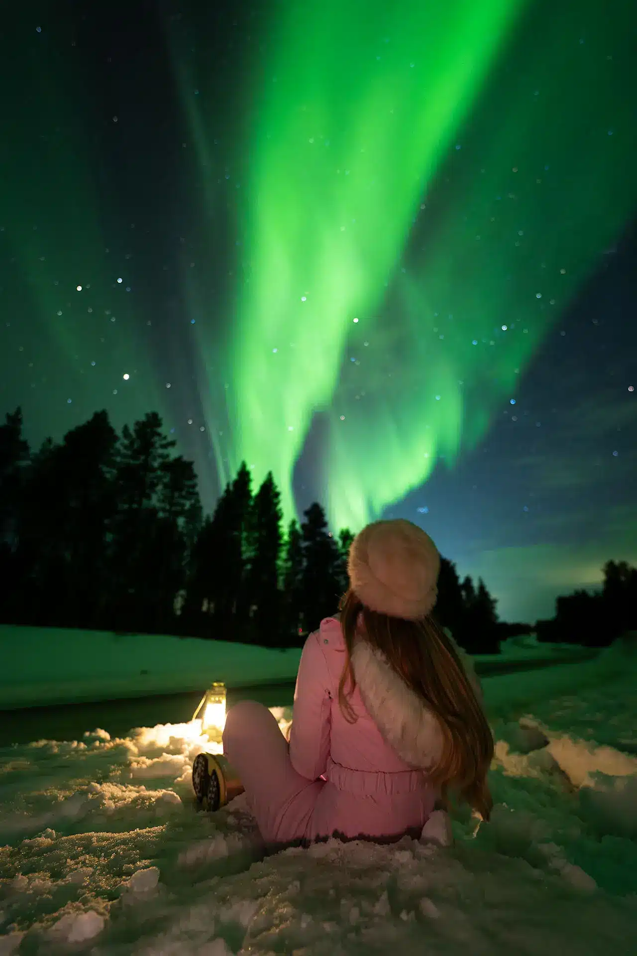 Northern light videography lapland Finland